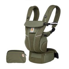 Olive Green Omni Breeze Baby Carrier with Pouch