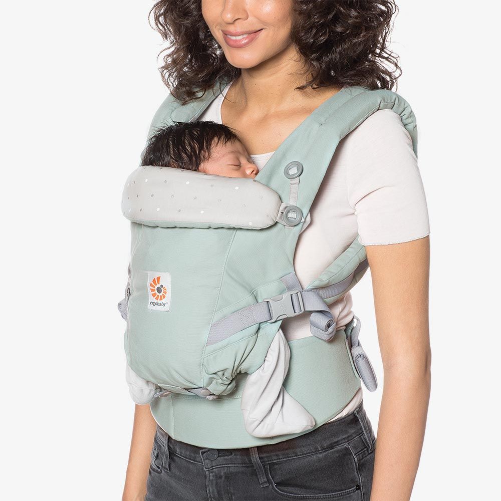 Ergobaby Porte Bebe Adapt Menthe Pois Argente