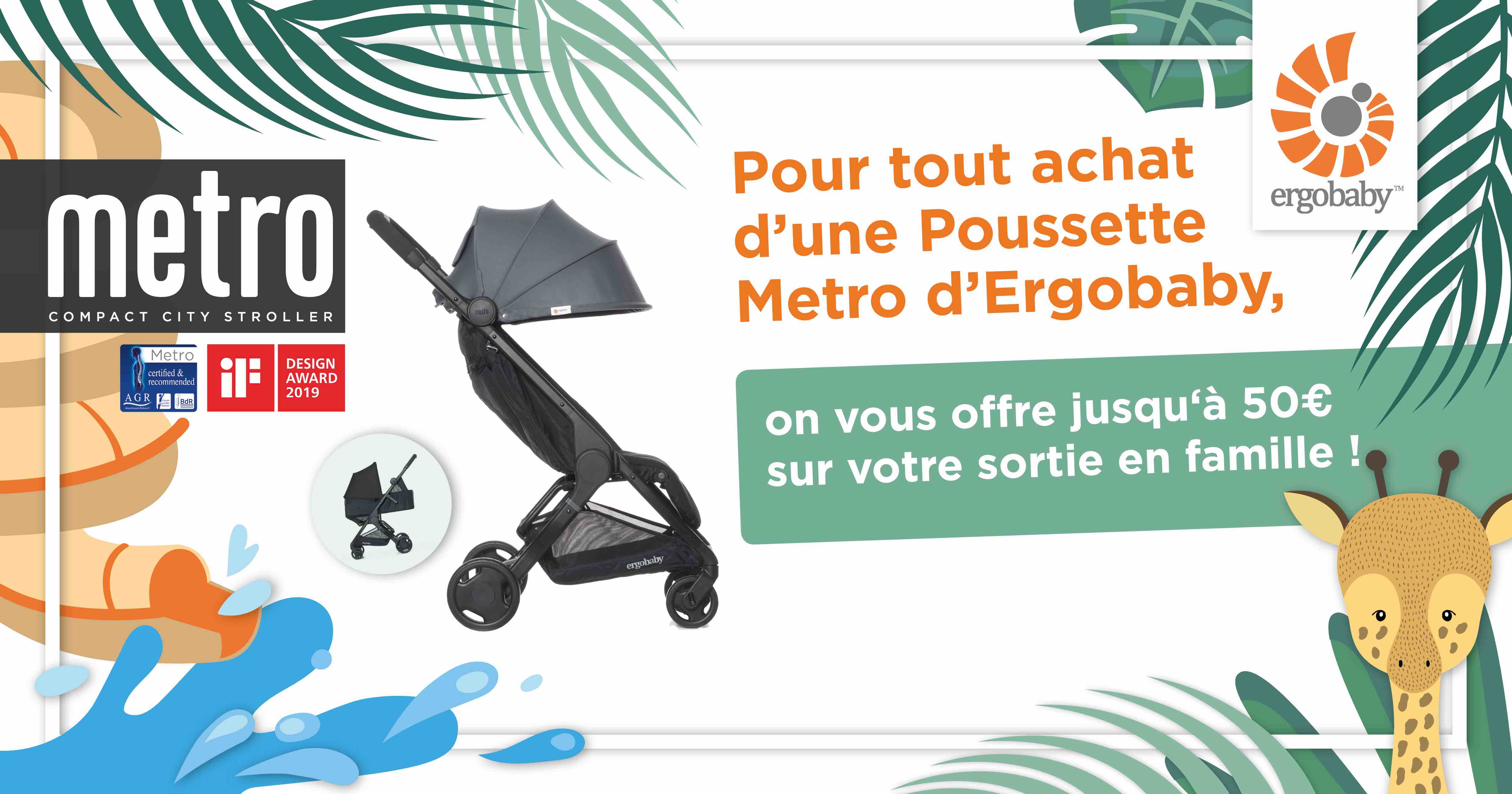 Offre spéciale Poussette Metro dans nos magasins partenaires