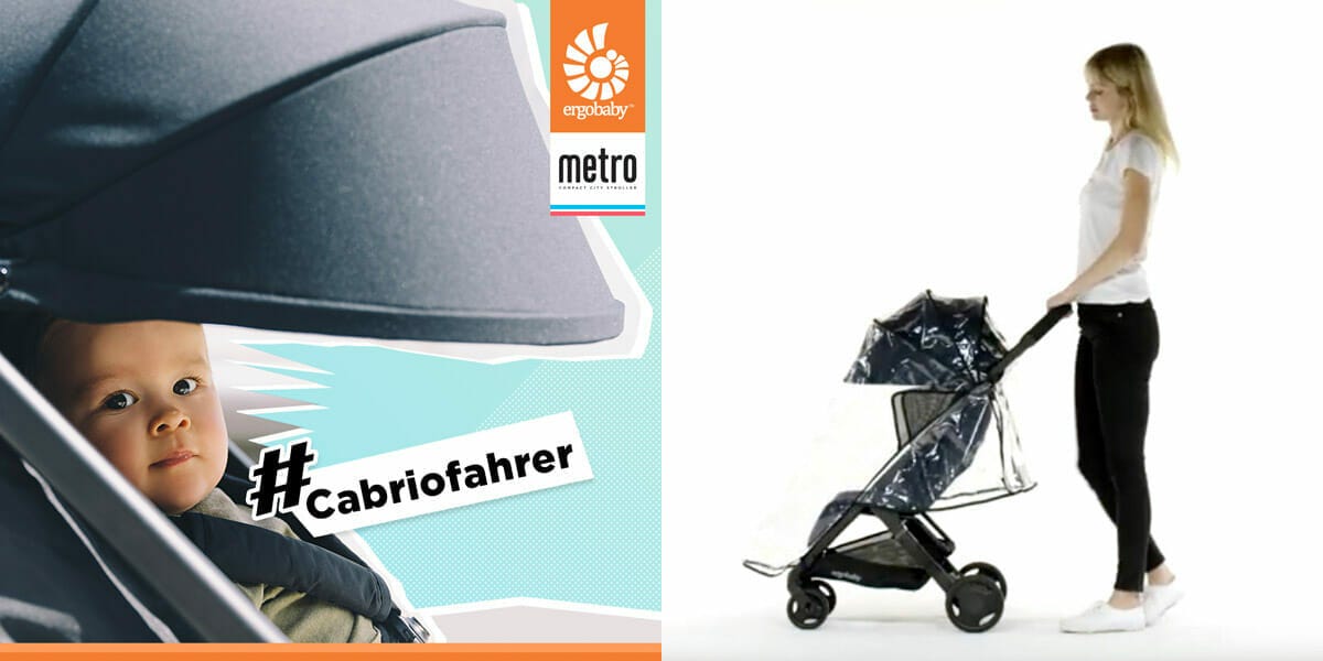 La Poussette Metro en mode cabriolet