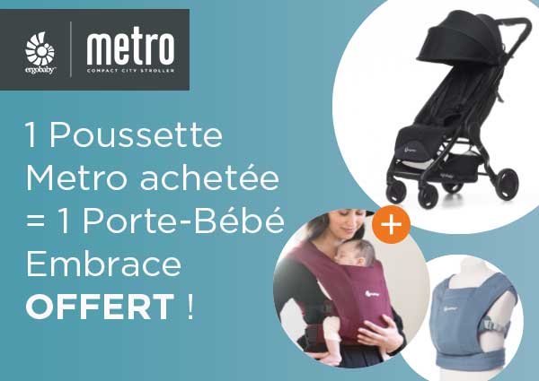 #madetomove deux en un : un Embrace gratuit pour l’achat d’une Poussette Metro