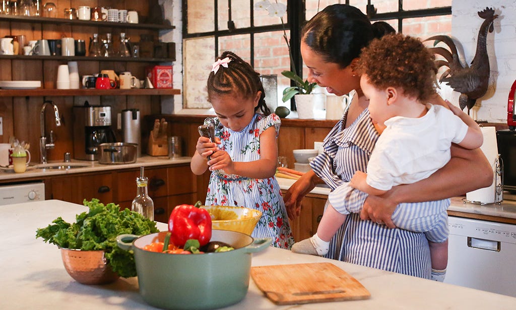 cuisiner avec sa famille