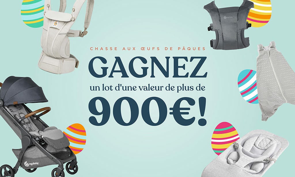 Chasse aux œufs de Pâques d&#039;Ergobaby - Gagnez un lot d&#039;une valeur de plus de 900€ !