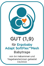 Ergobaby Hebammen Auszeichnung für Adapt SoftFlex Mesh Babytrage